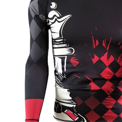 Chess Queen BJJ Rash Guard photo close up