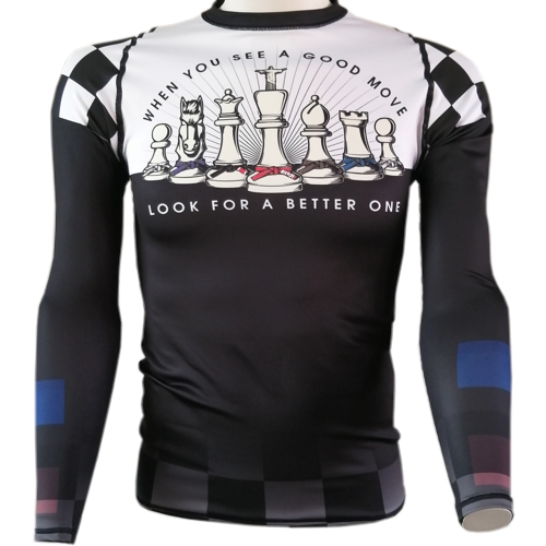 Chess Pieces BJJ Rash Guard - Jujutsu