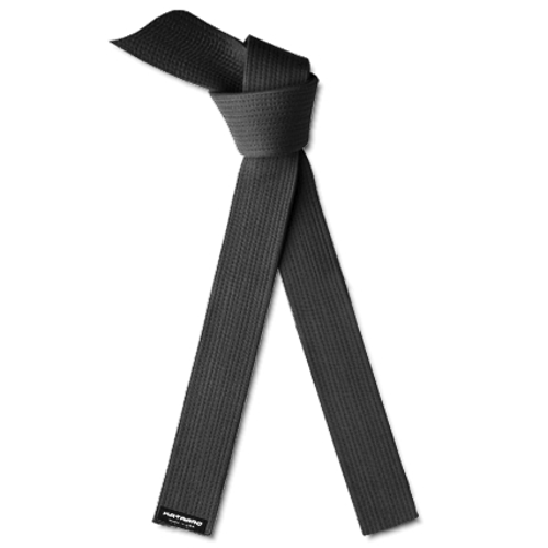 Deluxe Martial Arts Karate Rank Belt Black