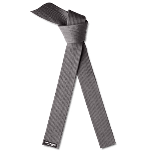 Deluxe Martial Arts Karate Rank Belt Gray