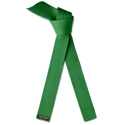 Deluxe Martial Arts Karate Rank Belt Green