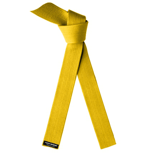 Deluxe Martial Arts Karate Rank Belt Yellow