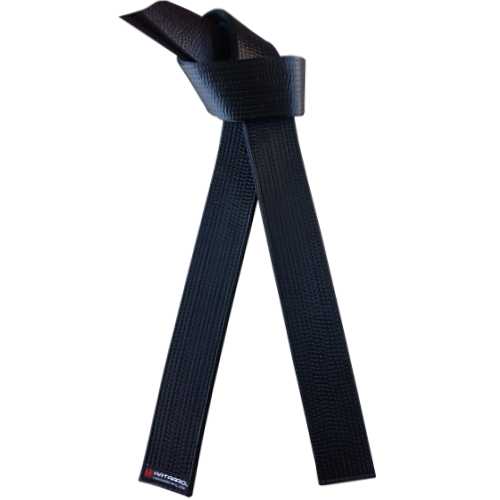 Deluxe Karate Satin Black Belt