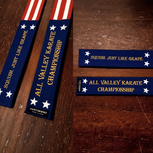 Embroidered American Flag Martial Arts Belt