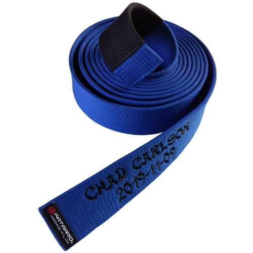 Embroidered Deluxe Jujitsu BJJ Blue Belt