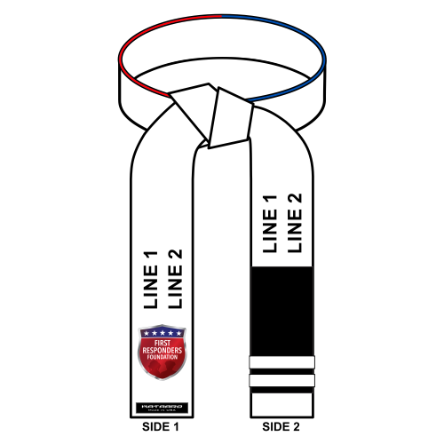 First Responders Foundation Grappling Weave Belt - White