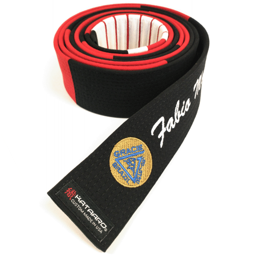 Embroidered Gracie Jiu-Jitsu Brazil Panel Belt