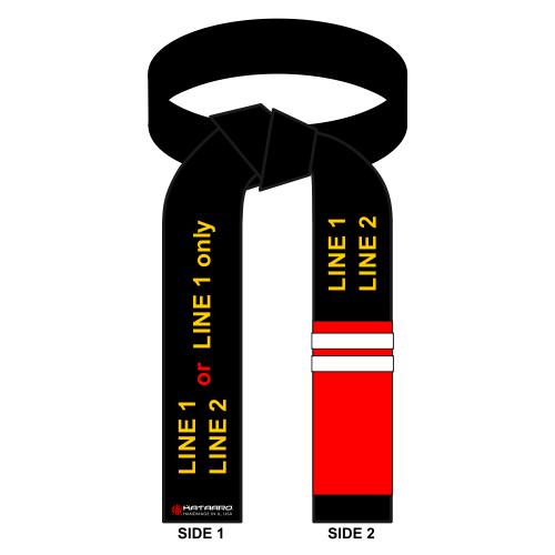 Embroidered Martial Arts IBJJF Jujitsu Black Belt