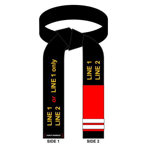 Embroidered Deluxe Transition Jujitsu Black Belt