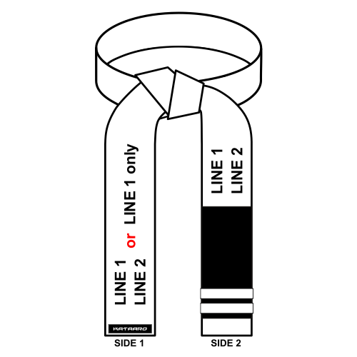 Embroidered Deluxe Jujitsu Rank Belt