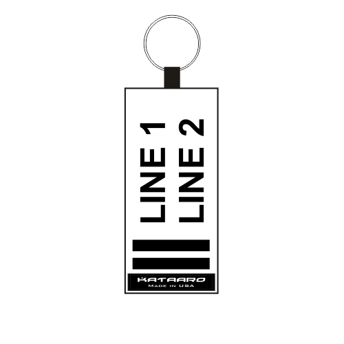 Embroidered Lean Six Sigma Karate White Belt Keychain
