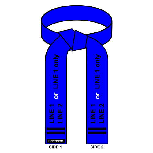 Lean Six Sigma Embroidered Champion Blue Belt