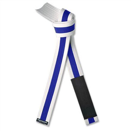 Jujitsu JJGF White Belt - Blue Stripe