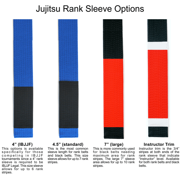 Jujitsu Belt Sleeve Options
