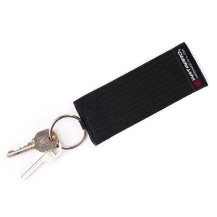 Karate Rank Belt Key Chain Black Keys