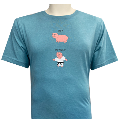 Kataaro Karate Porkchop Pig Tee Shirt