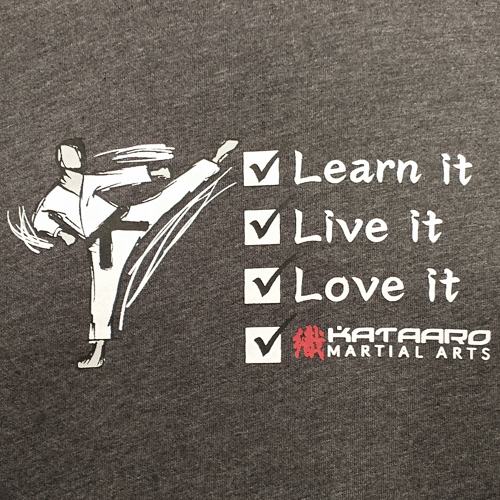 Kataaro Learn Live Love Check List Tee Shirt Logo