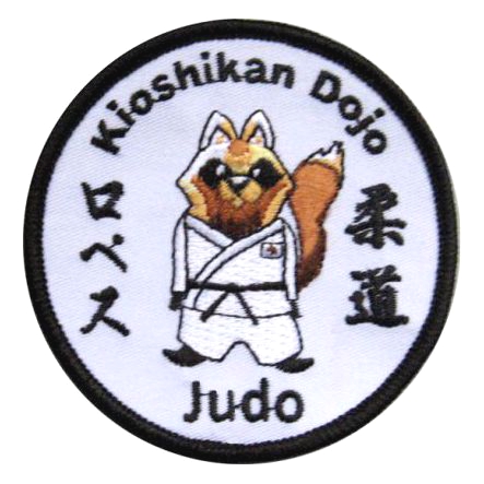 Kioshikan Dojo Judo Raccoon Embroidered Martial Arts Patch
