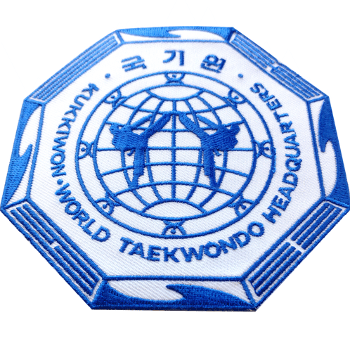 Kukkiwon World TKD Tae Kwon Do Headquarters Embroidered Octagon Patch Perspective