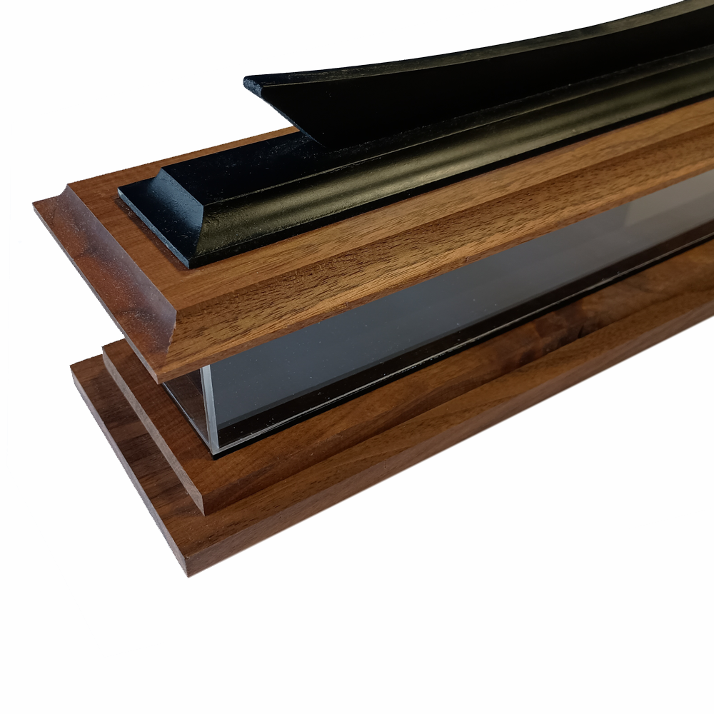 Martial Arts Belt Pagoda Desktop Display - Corner perspective