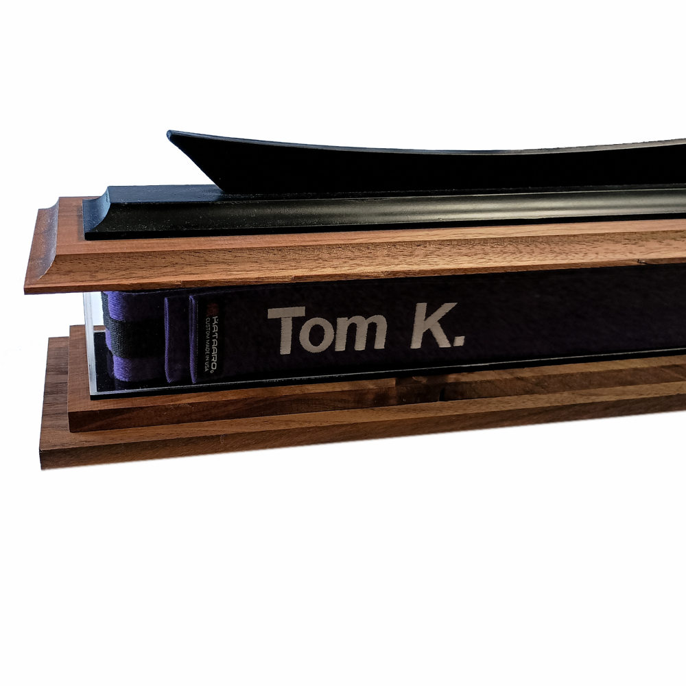 Martial Arts Belt Pagoda Desktop Display - Tom name
