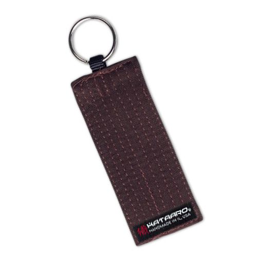 Martial Arts Rank Belt Key Chain Brown