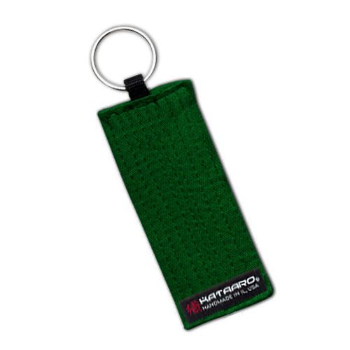 Martial Arts Rank Belt Key Chain Dark Green