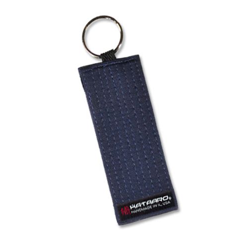 Martial Arts Rank Belt Key Chain Midnight Blue