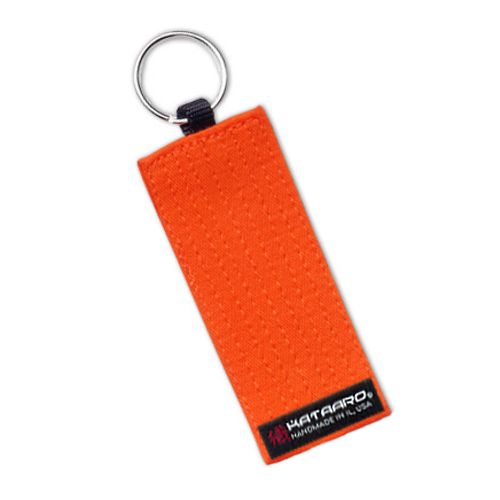 Martial Arts Rank Belt Key Chain Orange