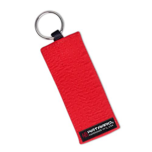 Martial Arts Rank Belt Key Chain Red