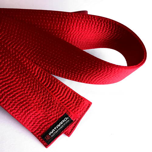 Martial Arts Red Satin Master Belt Folded
