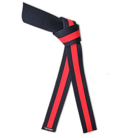 Deluxe Midnight Dark Blue Belt Red Stripe