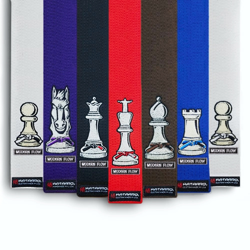 Deluxe Modern Flow BJJ Chess Piece Belt