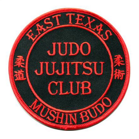 East Texas Judo Jujitsu Club Mushin Budo Embroidered Martial Arts Patch