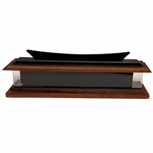 Martial Arts Belt Pagoda Desktop Display - Front Black Belt