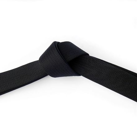 Jujitsu BJJ Black Rank Belt Tied