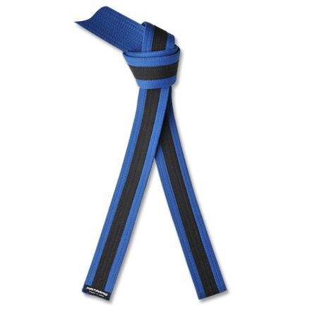Martial Arts Blue Rank Belt with Black Stripe