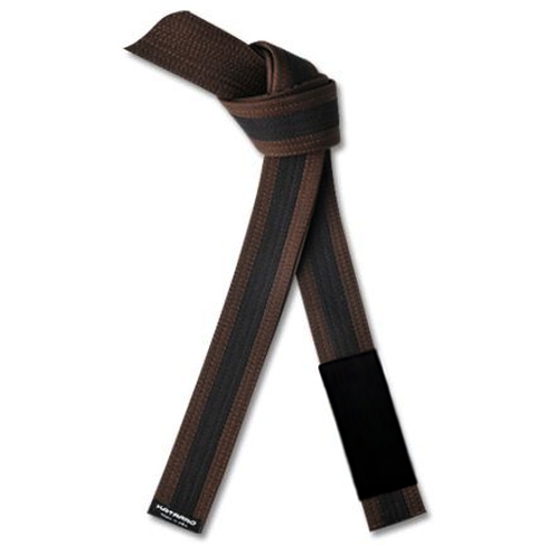 Jujitsu BJJ Brown Rank Belt with Black Stripe