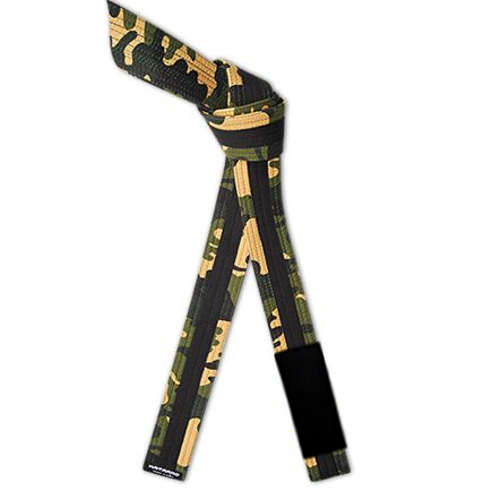 Jujitsu BJJ Camouflage Rank Belt with Black Stripe