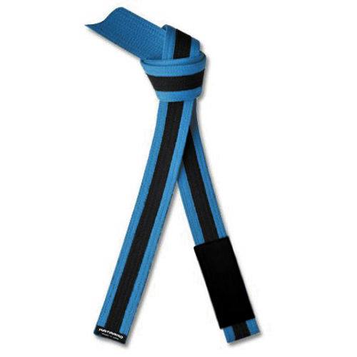 Jujitsu BJJ Light Blue Rank Belt with Black Stripe