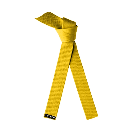Martial Arts Deluxe Rank Belt Yellow