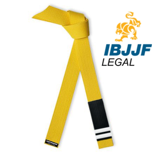 IBJJF Legal Jujitsu Youth Rank Belt with Stripes
