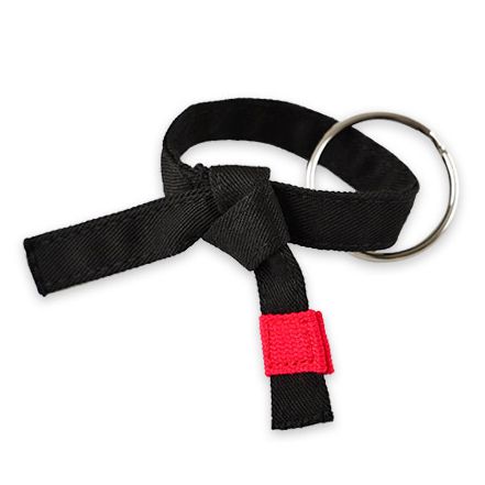 Jujitsu Rank Belt Key Chain Black Belt
