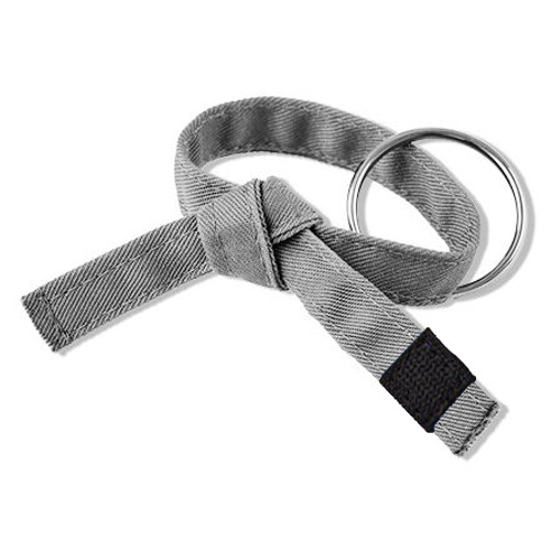 Jujitsu Rank Belt Key Chain Gray Belt