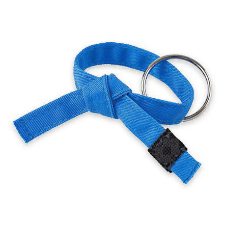 Jujitsu Rank Belt Key Chain Light Blue Belt