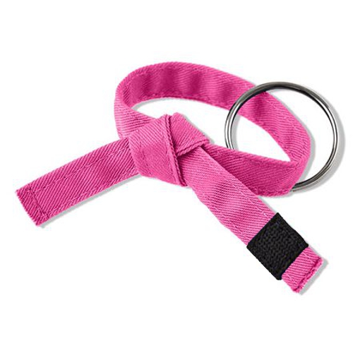 Jujitsu Rank Belt Key Chain Pink Belt