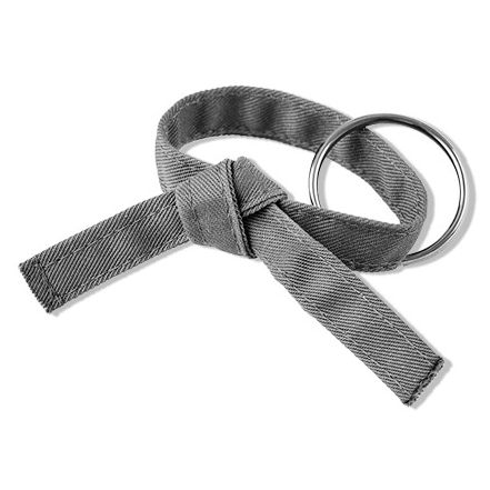 Six Sigma Rank Belt Key Chain Tied - Gray
