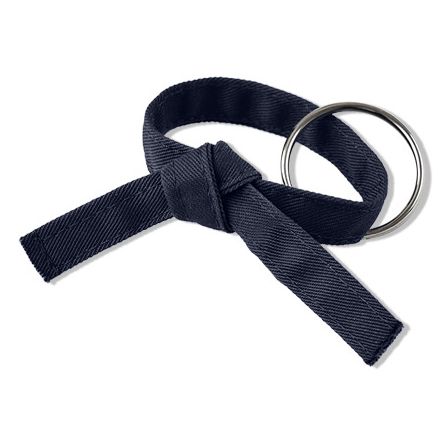 Six Sigma Rank Belt Key Chain Tied - Midnight Blue