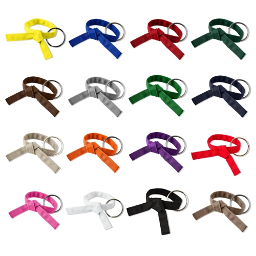 Martial Arts Tied Rank Belt Key Chain