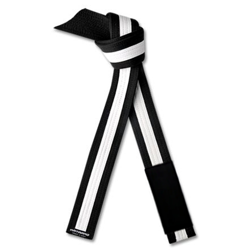 Jujitsu BJJ Black Rank Belt with White Stripe